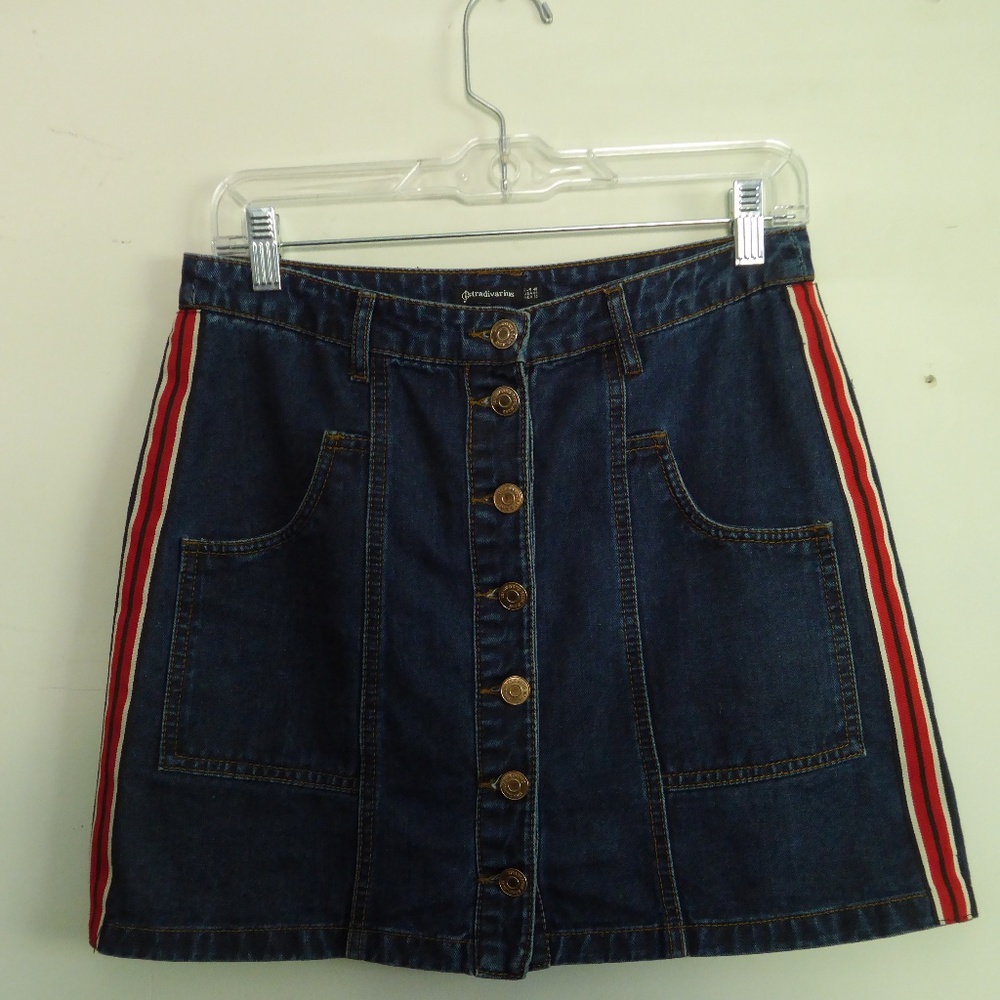 Stradivarius Denim Mini Skirt